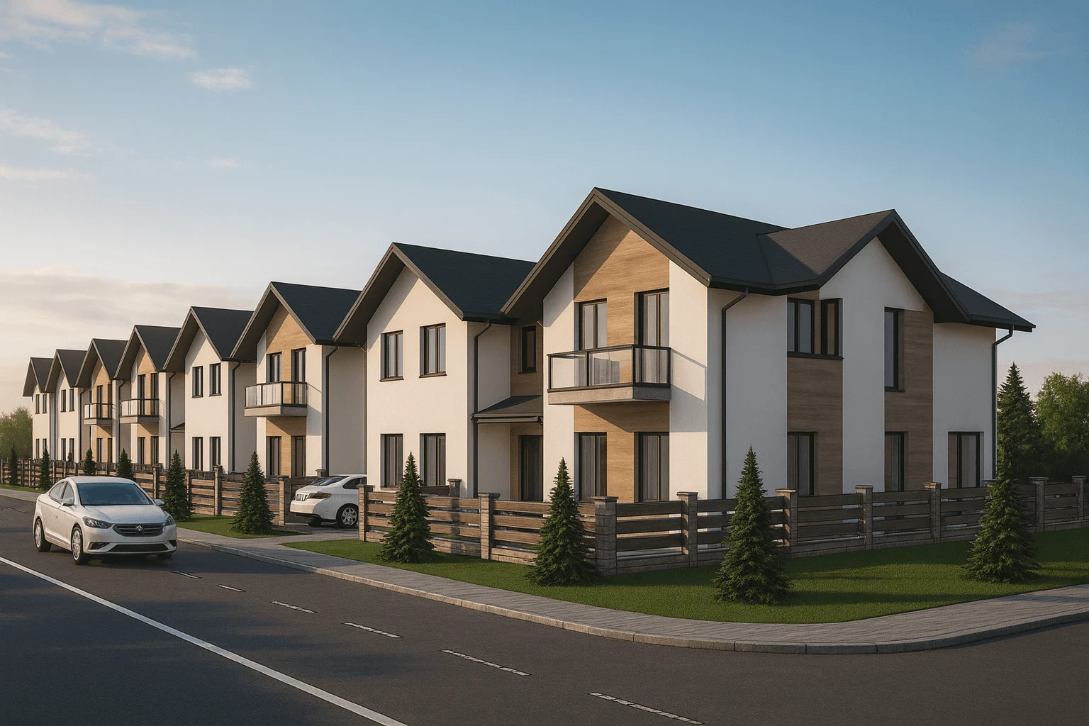 Фасад котеджів 2